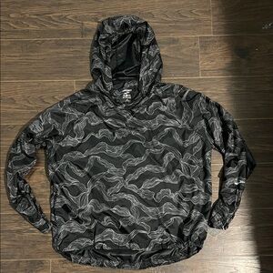 Brooks Black and Silver Hooded Running Jacket